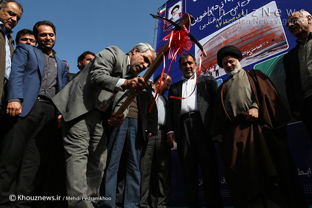 تصاویر / مراسم کلنگ زنی طرح انتقال آب از دارخوین به شادگان