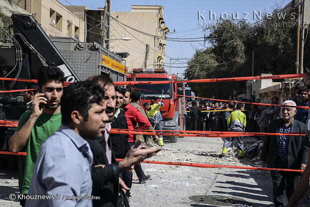 تصاویر / انفجار گاز در ساختمان پنج طبقه در زیتون کارمندی اهواز