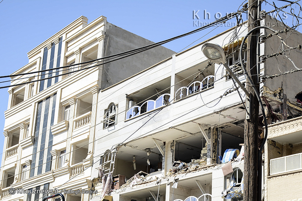 تصاویر / انفجار گاز در ساختمان پنج طبقه در زیتون کارمندی اهواز