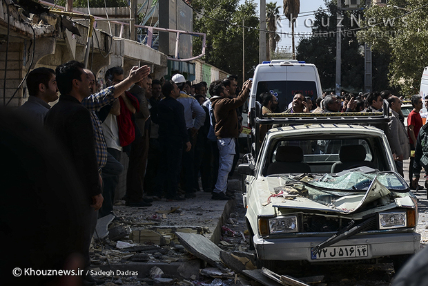 تصاویر / انفجار گاز در ساختمان پنج طبقه در زیتون کارمندی اهواز