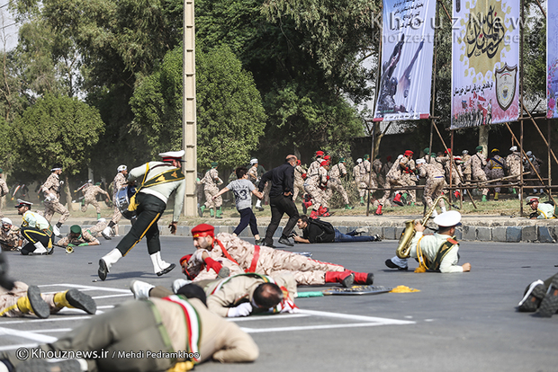 تصاویر / حمله تروریستی به رژه نیروهای مسلح در اهواز / 1
