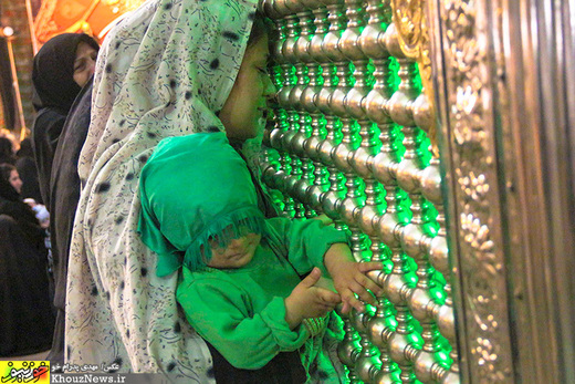 تصاویر/ مراسم شیرخوارگان حسینی در حرم علی ابن مهزیار اهوازی