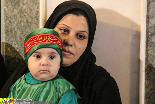 تصاویر/ مراسم شیرخوارگان حسینی در حرم علی ابن مهزیار اهوازی