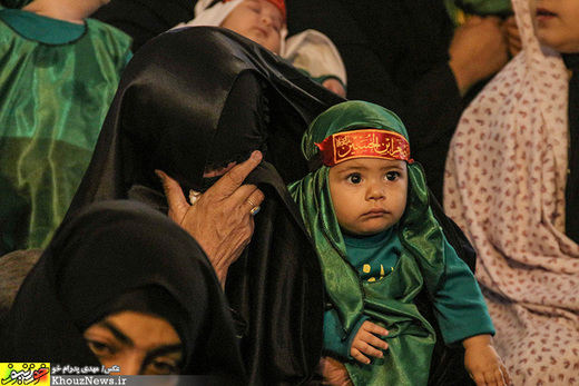 تصاویر/ مراسم شیرخوارگان حسینی در حرم علی ابن مهزیار اهوازی