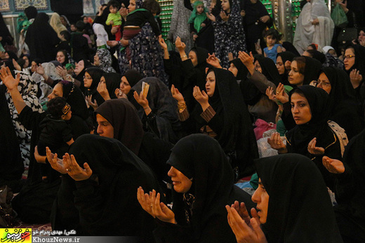 تصاویر/ مراسم شیرخوارگان حسینی در حرم علی ابن مهزیار اهوازی