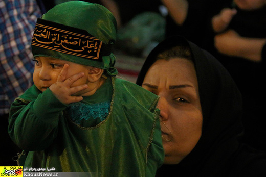 تصاویر/ مراسم شیرخوارگان حسینی در حرم علی ابن مهزیار اهوازی