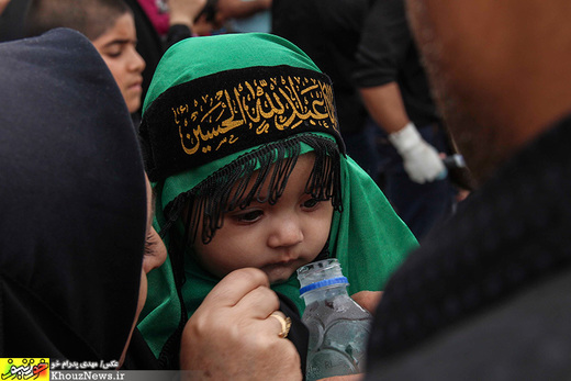 تصاویر/ مراسم شیرخوارگان حسینی در حرم علی ابن مهزیار اهوازی