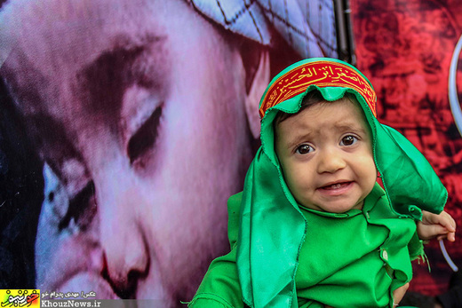 تصاویر/ مراسم شیرخوارگان حسینی در حرم علی ابن مهزیار اهوازی