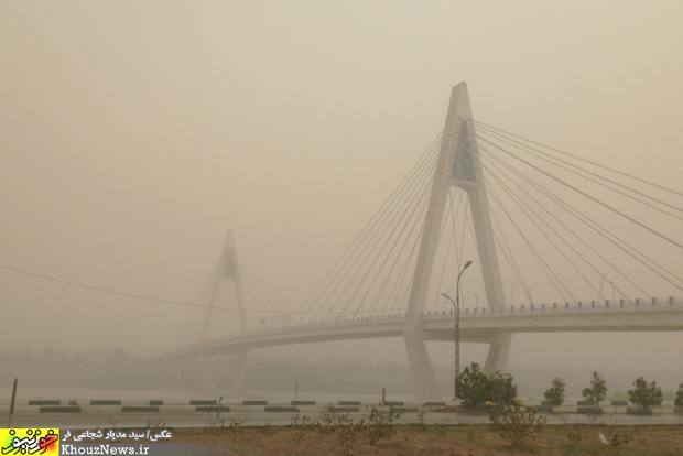 تصاویر/ هجوم ریزگردها به اهواز