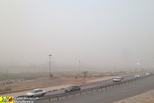 تصاویر/ هجوم ریزگردها به اهواز