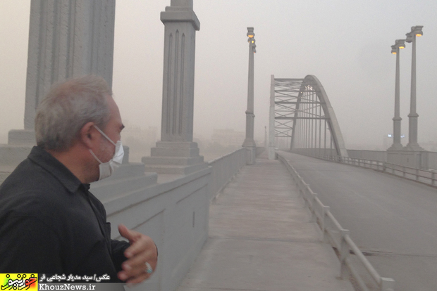 تصاویر/ هجوم ریزگردها به اهواز