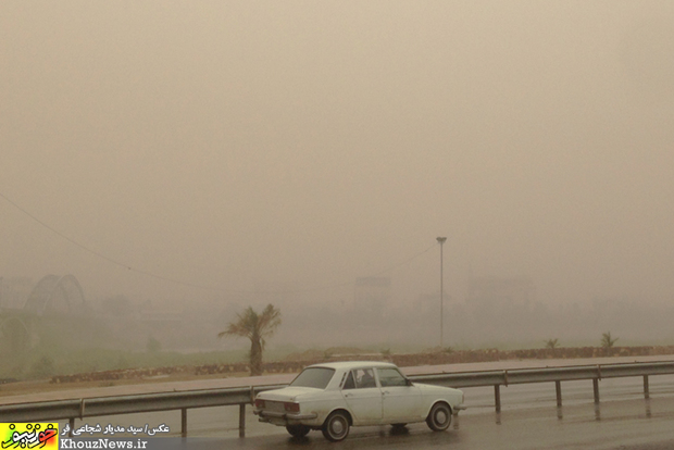 تصاویر/ هجوم ریزگردها به اهواز