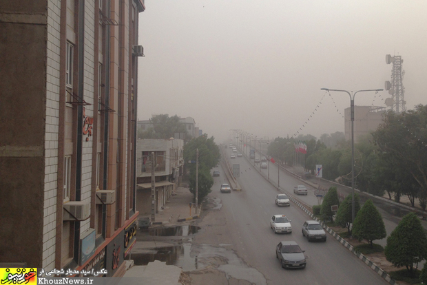 تصاویر/ هجوم ریزگردها به اهواز