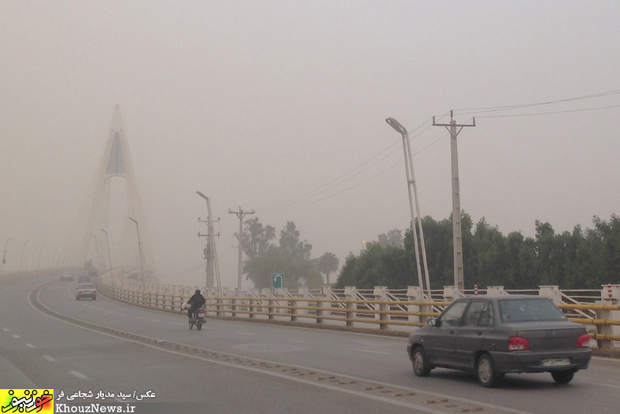 تصاویر/ هجوم ریزگردها به اهواز