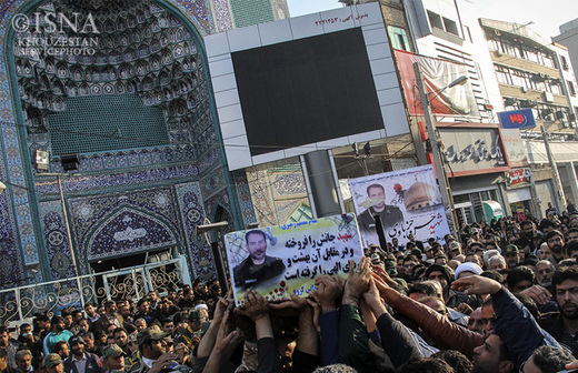 تصاویر/تشییع شهید مدافع حرم حسن حزباوی در اهواز/1
