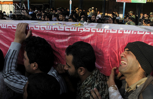 تصاویر/تشییع شهید مدافع حرم حسن حزباوی در اهواز/1