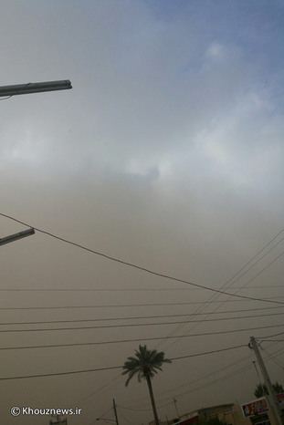 تصاویر/ گرد و غبار این روزهای خوزستان به روایت کاربران