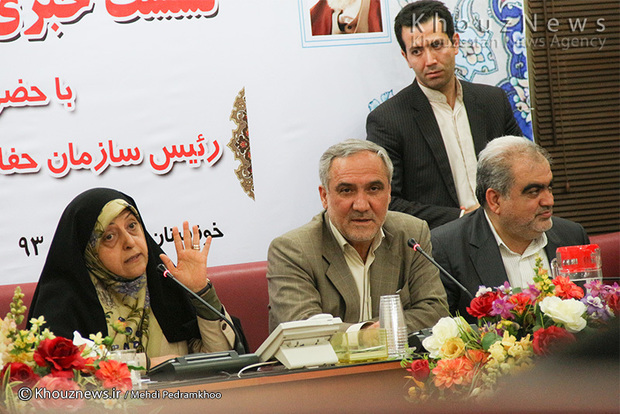 تصاویر/ نشست خبری معصومه ابتکار در خوزستان