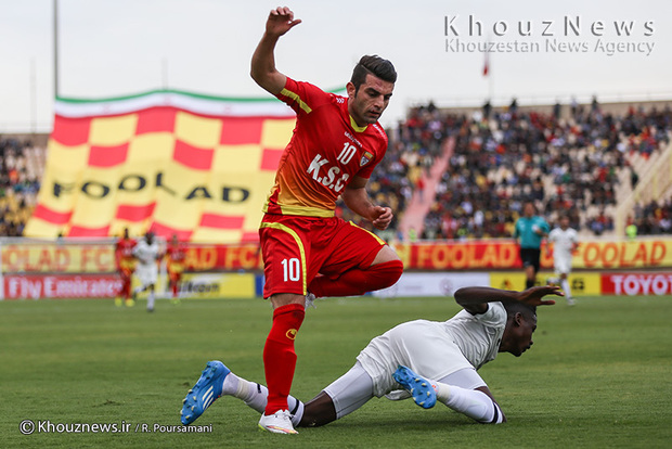 تصاویر/ حاشیه های دیدار تیم های فوتبال فولاد خوزستان و السد قطر