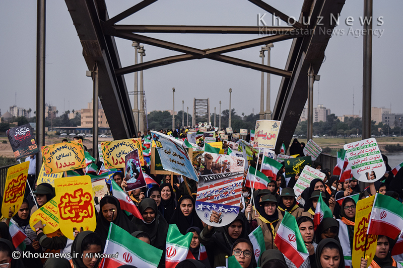 عکسهای راهپیمایی امروز اهواز